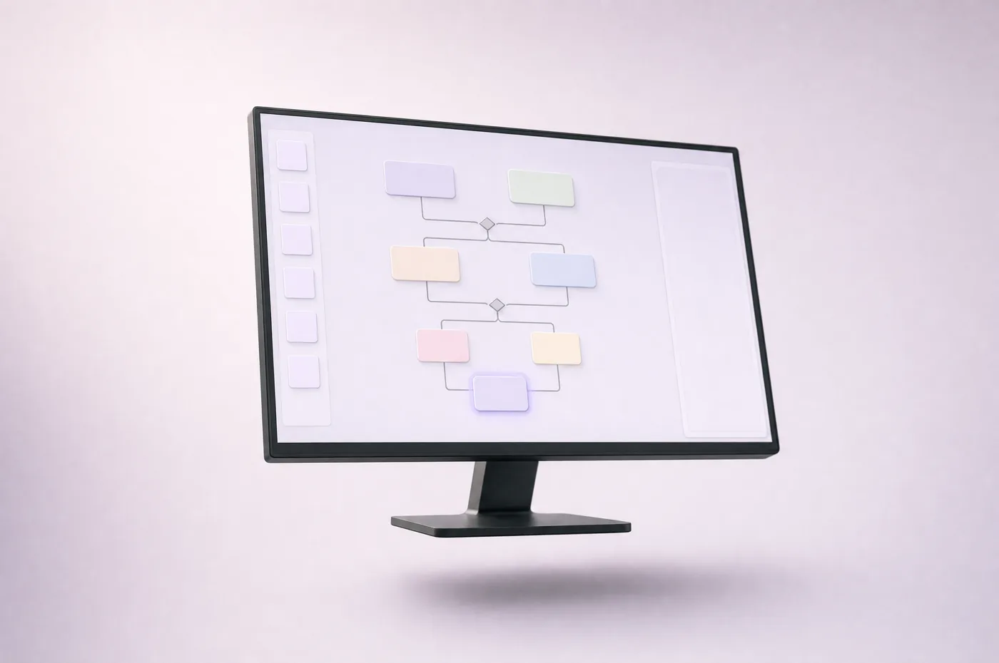 Desenho do fluxo: o gestor monta as etapas sem programar